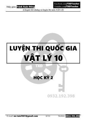 Luyện thi Quốc gia Vật lý 10 - Học kỳ II - Trịnh Xuân Đông